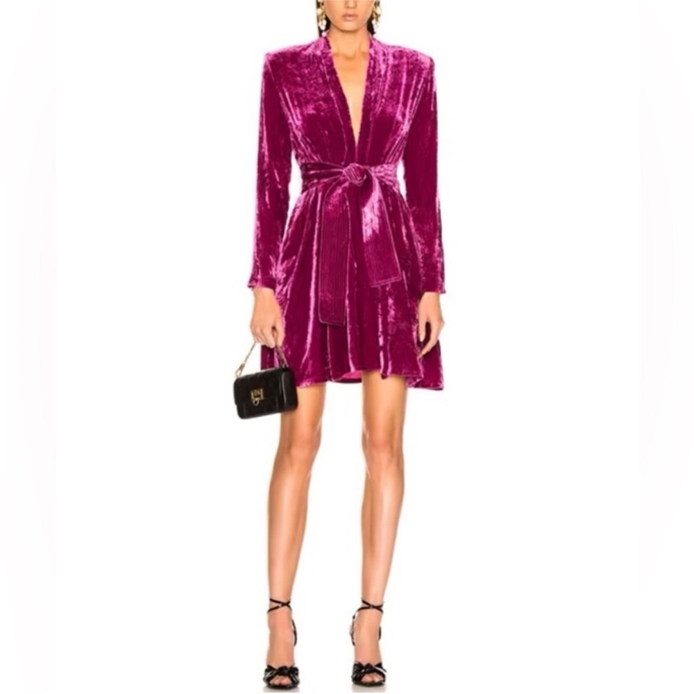 ALC Kiera Velvet Mini Dress